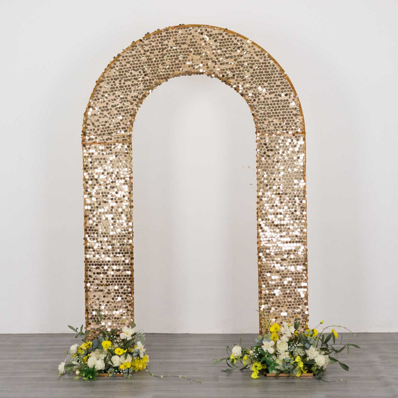 Big Payette Sequin Open Arch Backdrop Cover