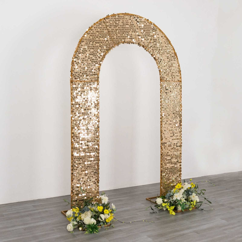 Big Payette Sequin Open Arch Backdrop Cover