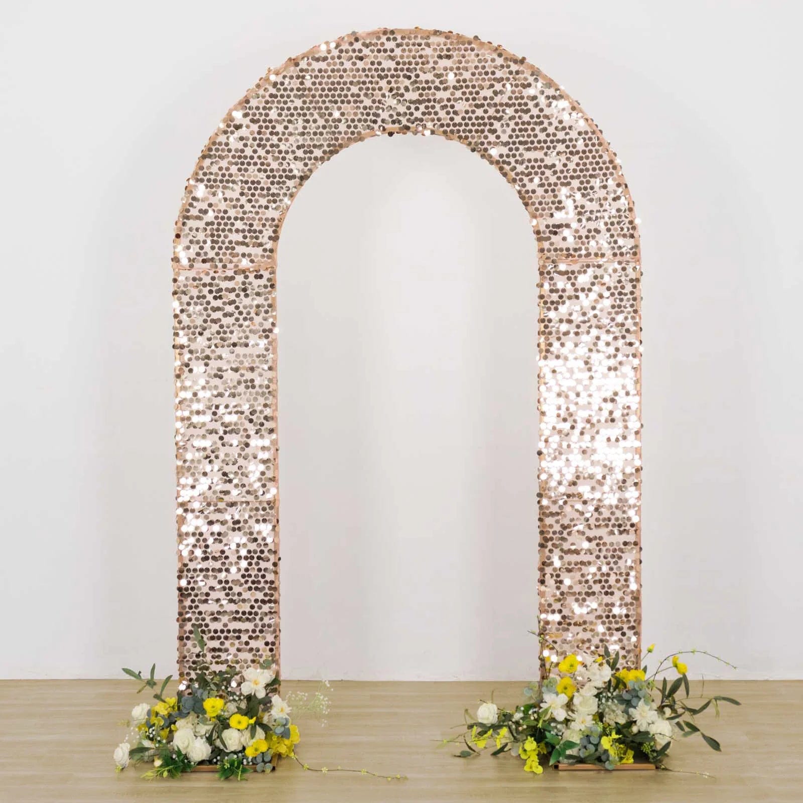 Big Payette Sequin Open Arch Backdrop Cover