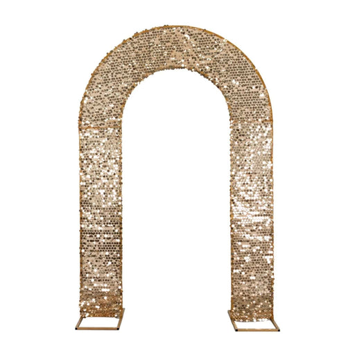 Big Payette Sequin Open Arch Backdrop Cover IRON_STND18_71S_L_GOLD