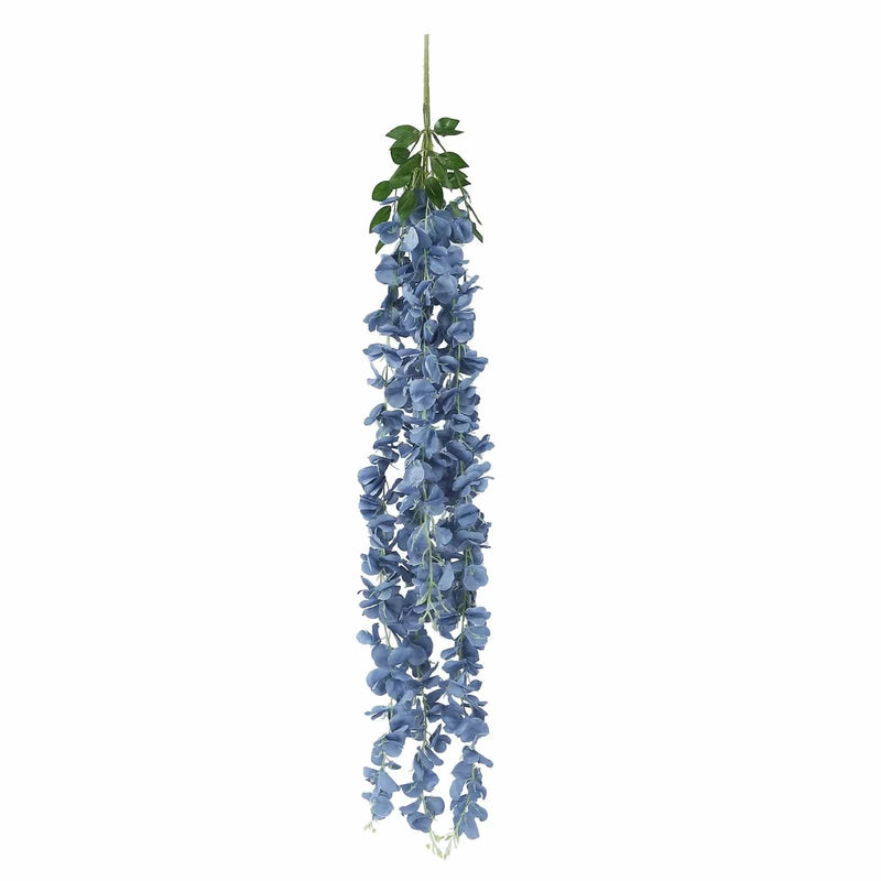 42" tall Silk Wisteria Flowers Hanging Vine Bush