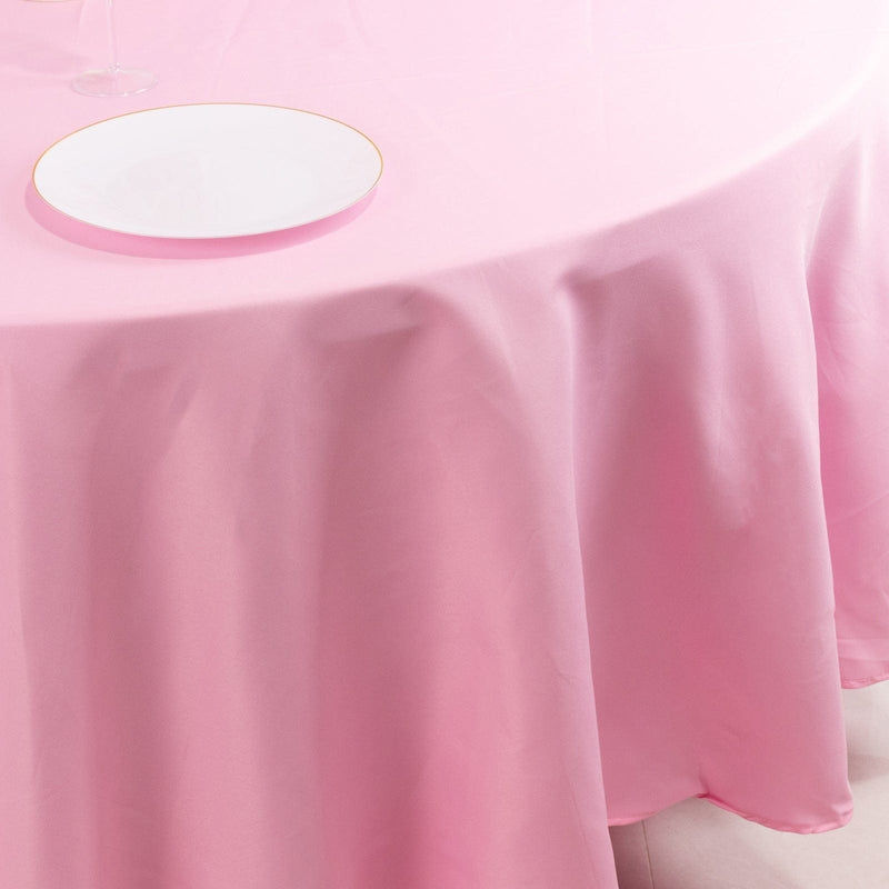 108" Premium Polyester Round Tablecloth Wedding Party Table Linens