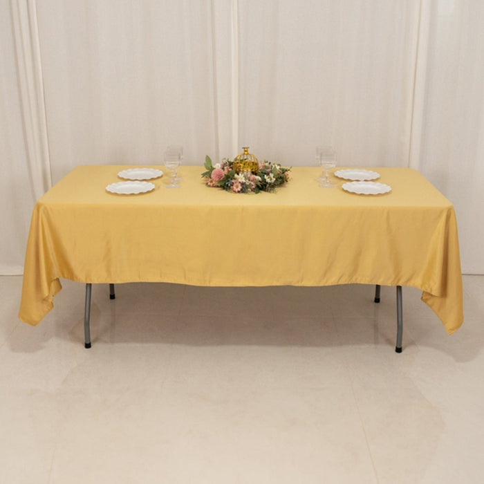 60" x 102" Lamour Satin Rectangular Tablecloth
