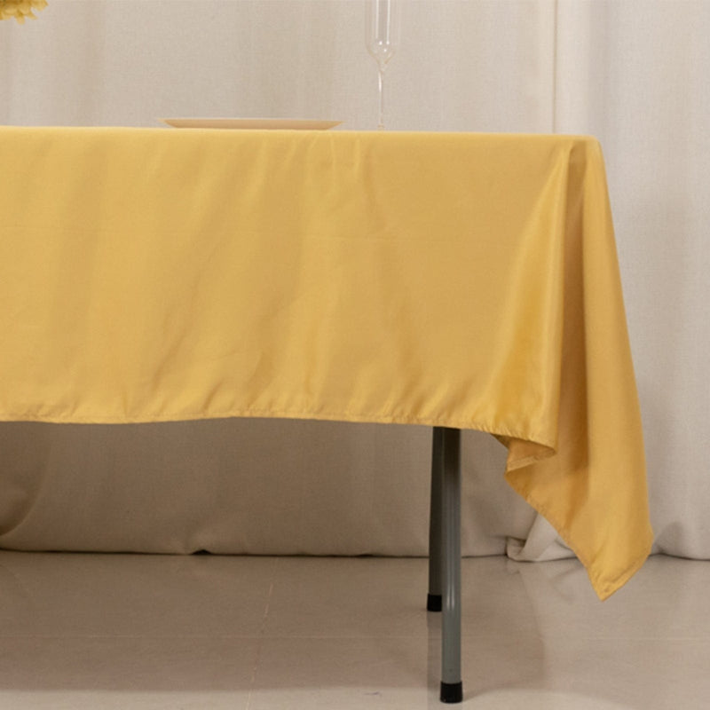 60" x 102" Lamour Satin Rectangular Tablecloth
