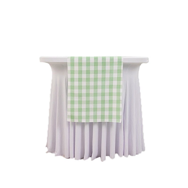 Checkered Gingham Polyester Table Runner