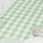 Checkered Gingham Polyester Table Runner