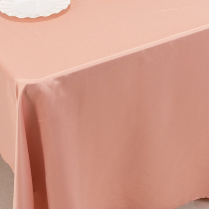 60" x 126" Lamour Satin Rectangular Tablecloth