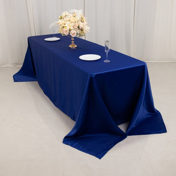 90" x 156" Lamour Satin Rectangular Tablecloth