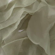 Chiffon Curly Chair Sash Bows Ties Wedding Decorations