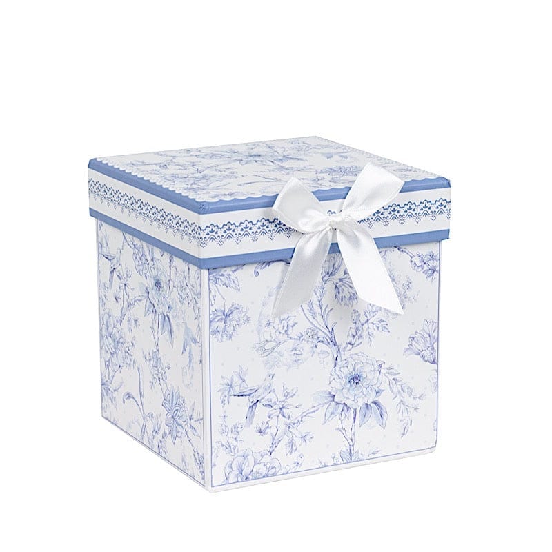 Chinoiserie Porcelain Teapot and Cup Set with Gift Box - White and Blue FAV_TEA03_CUP03_BLUE