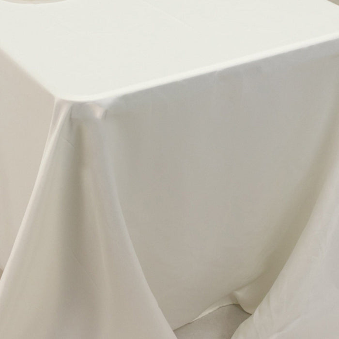 90" x 156" Lamour Satin Rectangular Tablecloth