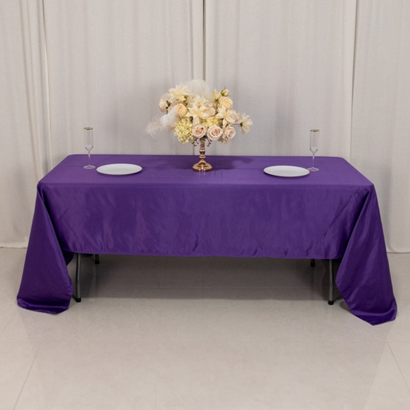 60" x 126" Lamour Satin Rectangular Tablecloth