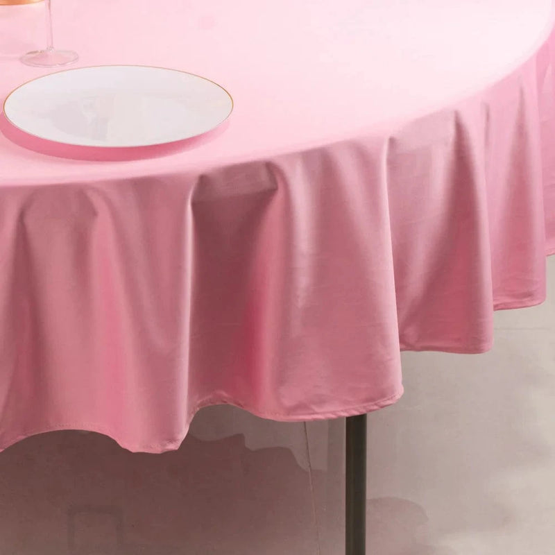 90" Premium Scuba Round Tablecloth
