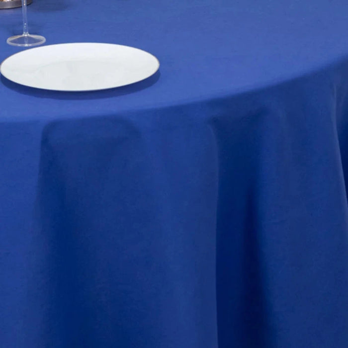 108" Cotton Blend Round Tablecloth for Weddings and Events