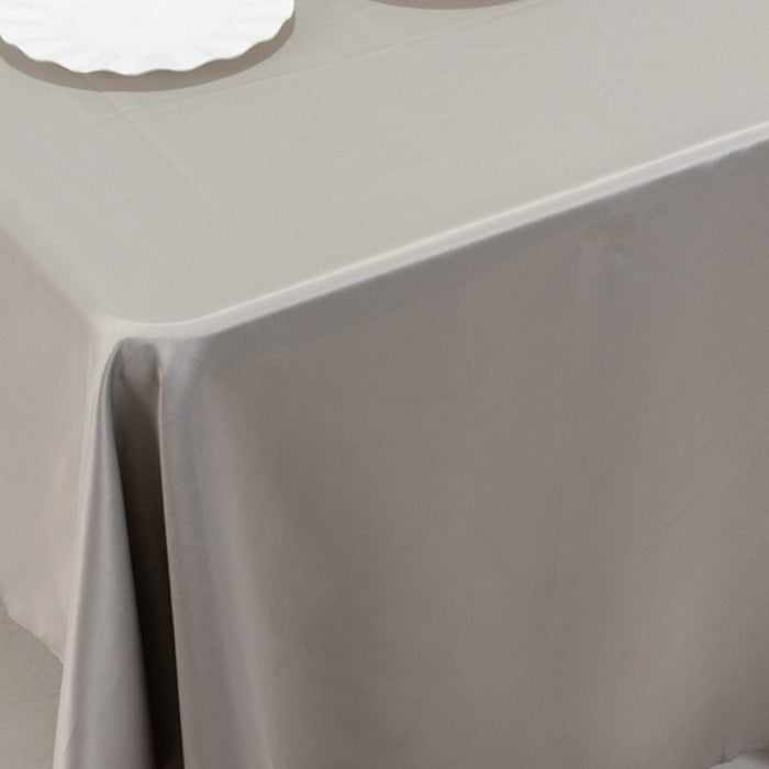 60" x 126" Lamour Satin Rectangular Tablecloth