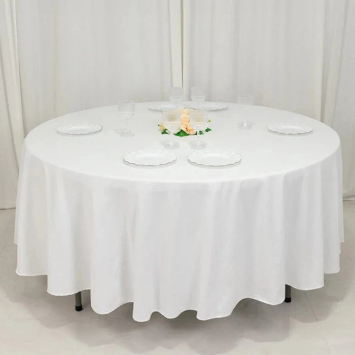 108" Cotton Blend Round Tablecloth for Weddings and Events