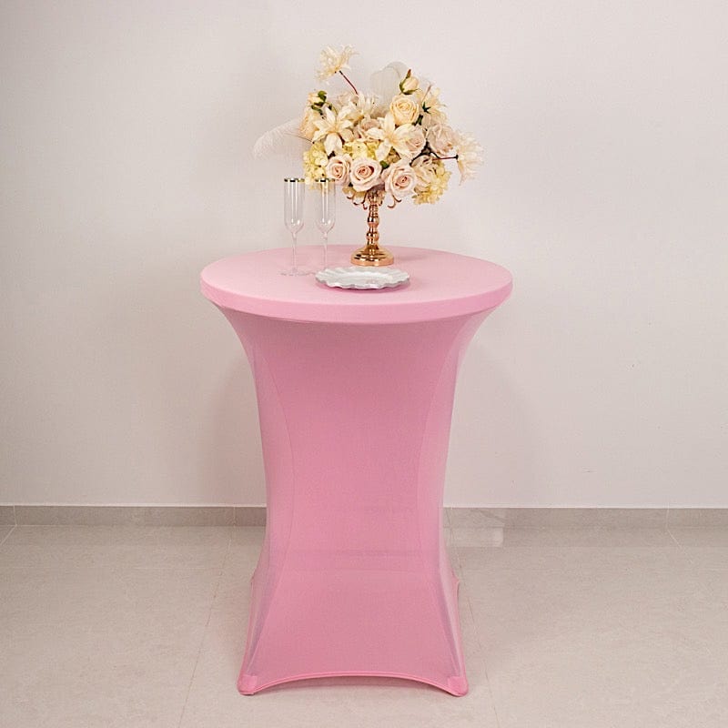 Cocktail Fitted Spandex Table Cover TAB_COCK_PINK