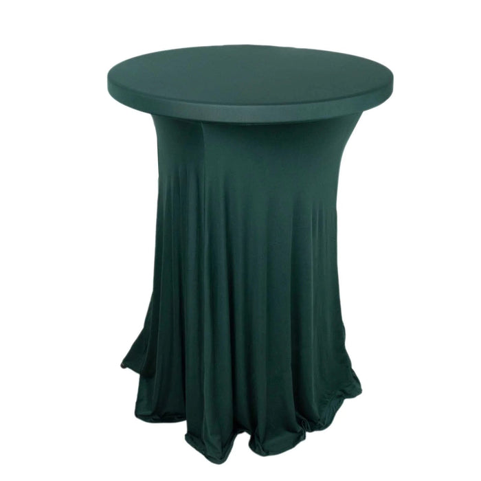 Cocktail Table Cover Natural Wavy Drapes Spandex Tablecloth