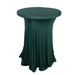 Cocktail Table Cover Natural Wavy Drapes Spandex Tablecloth TAB_COCK_SPX01_HUNT