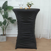 Cocktail Table Cover Ruched Pleated Heavy Duty Spandex Tablecloth