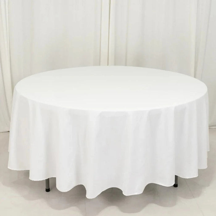 108" Cotton Blend Round Tablecloth for Weddings and Events