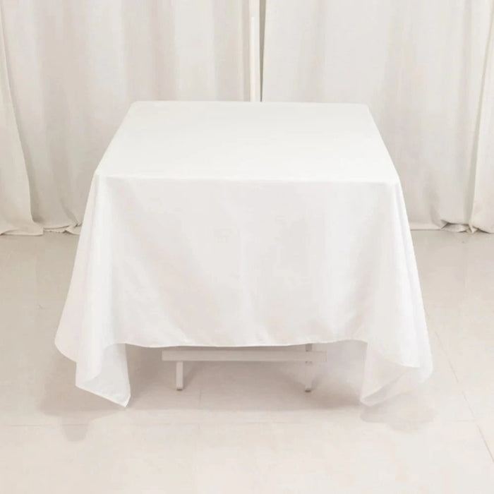 70" Cotton Blend Square Tablecloth for Weddings and Events
