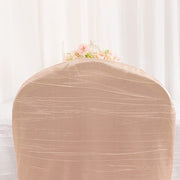 Crinkle Crushed Taffeta Banquet Chair Cover