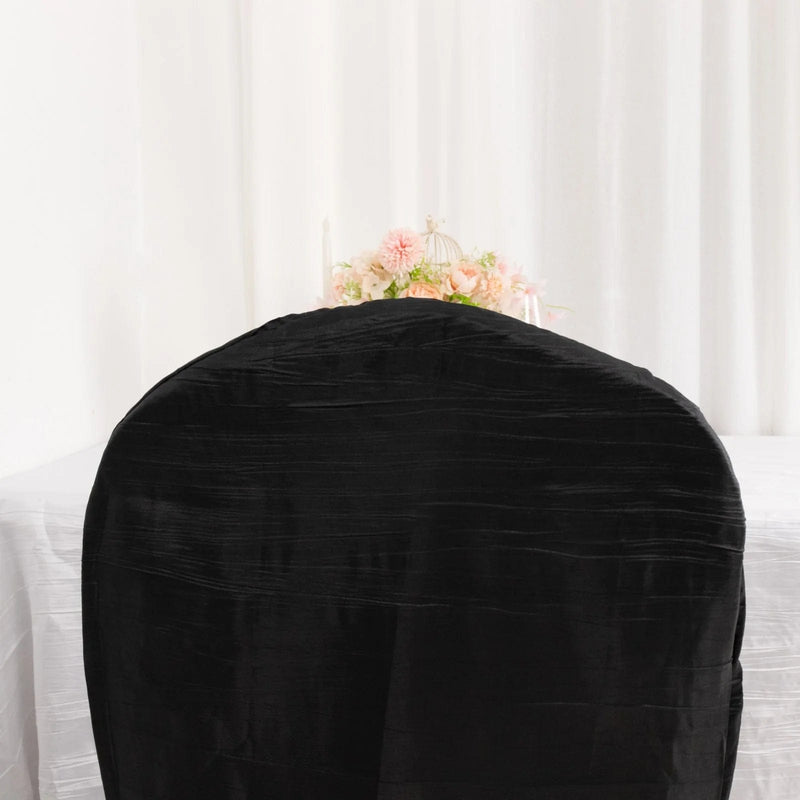 Crinkle Crushed Taffeta Banquet Chair Cover