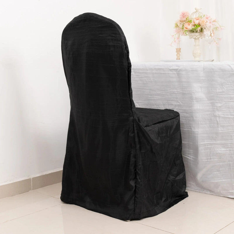 Crinkle Crushed Taffeta Banquet Chair Cover