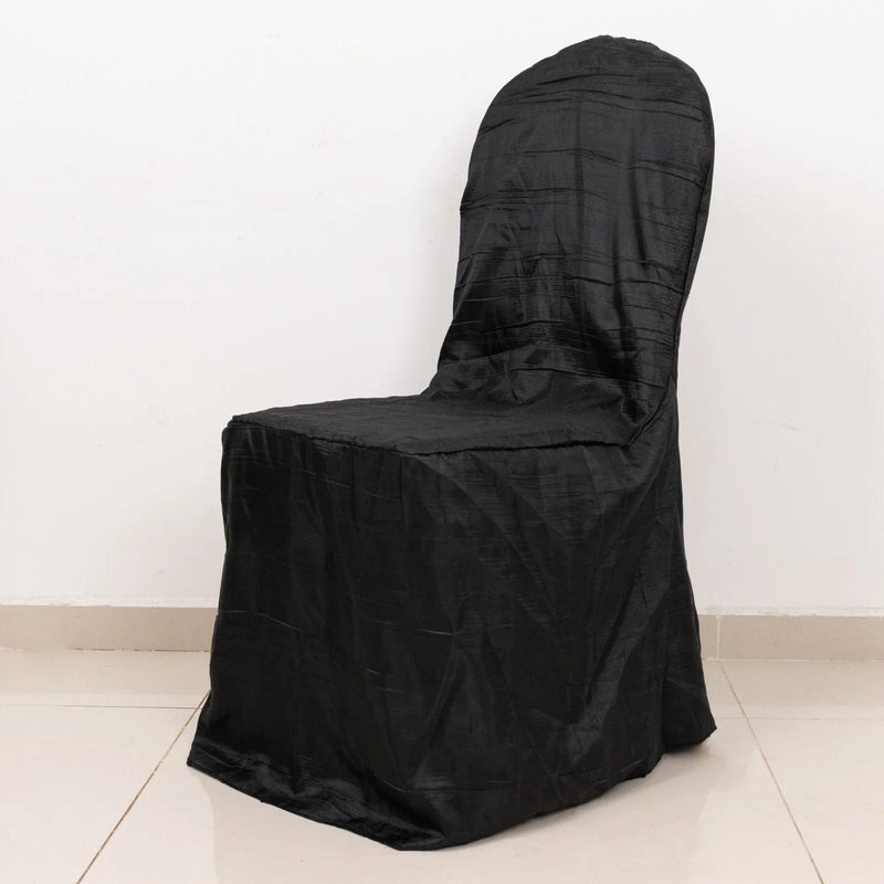 Crinkle Crushed Taffeta Banquet Chair Cover
