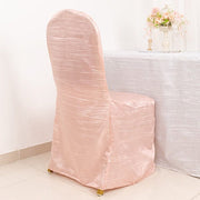 Crinkle Crushed Taffeta Banquet Chair Cover