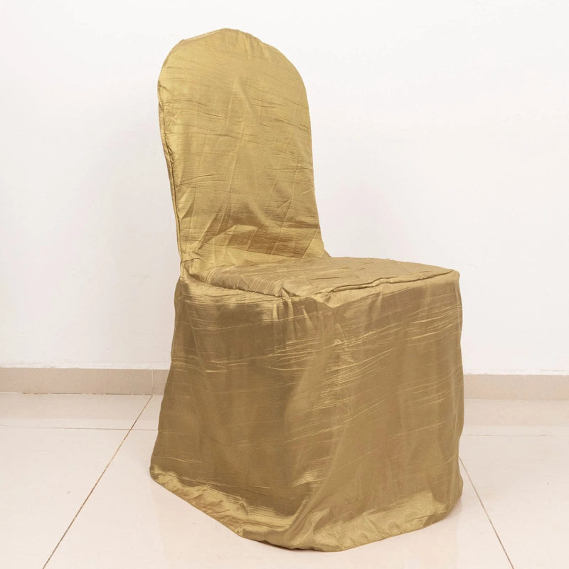 Crinkle Crushed Taffeta Banquet Chair Cover
