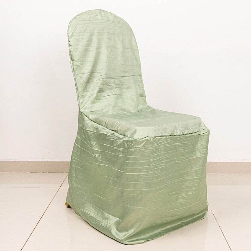 Crinkle Crushed Taffeta Banquet Chair Cover