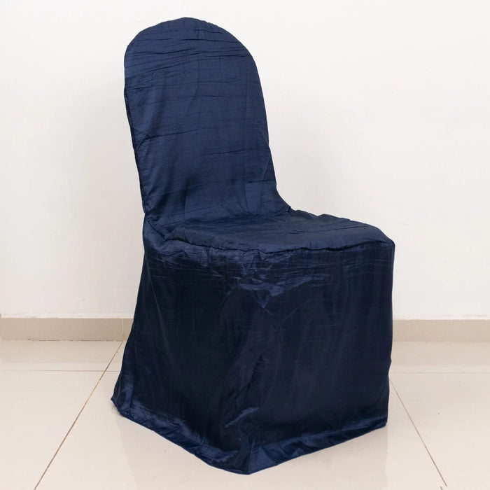 Crinkle Crushed Taffeta Banquet Chair Cover