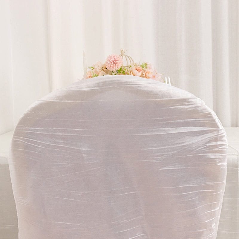 Crinkle Crushed Taffeta Banquet Chair Cover
