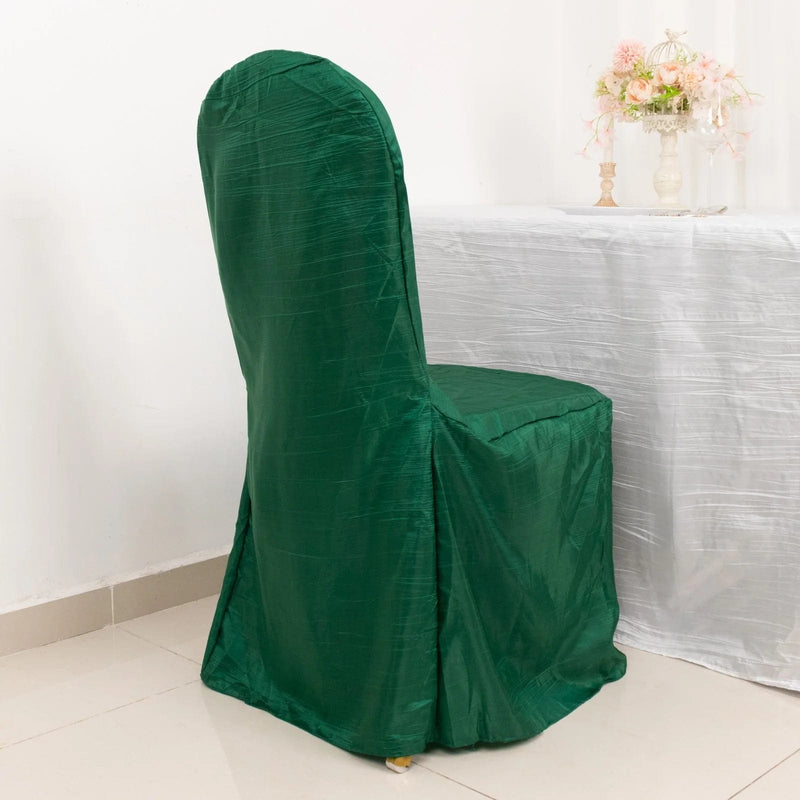 Crinkle Crushed Taffeta Banquet Chair Cover