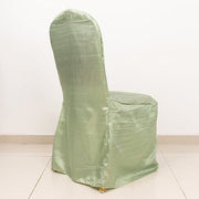 Crinkle Crushed Taffeta Banquet Chair Cover CHAIR_ACRNK_SAGE