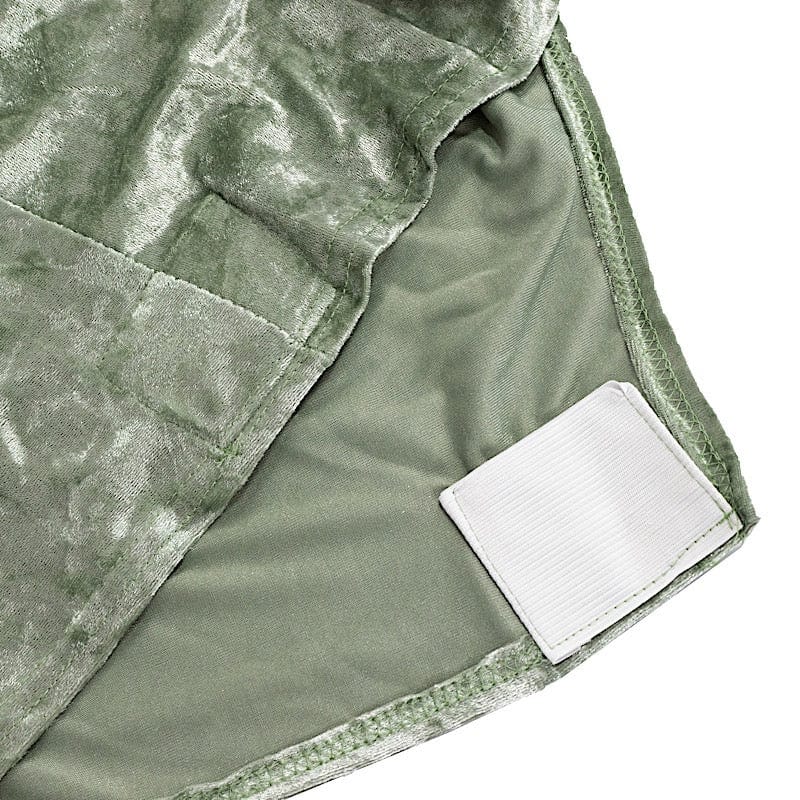 Crushed Velvet Fitted Spandex Banquet Chair Cover