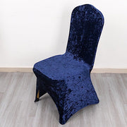 Crushed Velvet Fitted Spandex Banquet Chair Cover