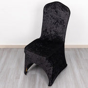 Crushed Velvet Fitted Spandex Banquet Chair Cover