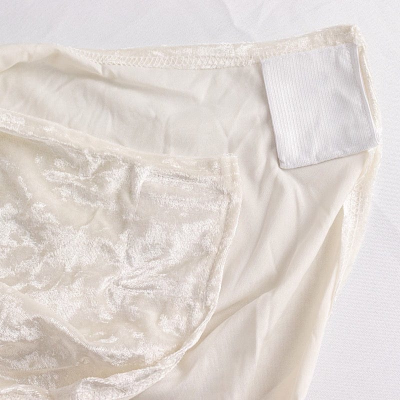 Crushed Velvet Fitted Spandex Banquet Chair Cover