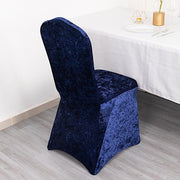 Crushed Velvet Fitted Spandex Banquet Chair Cover