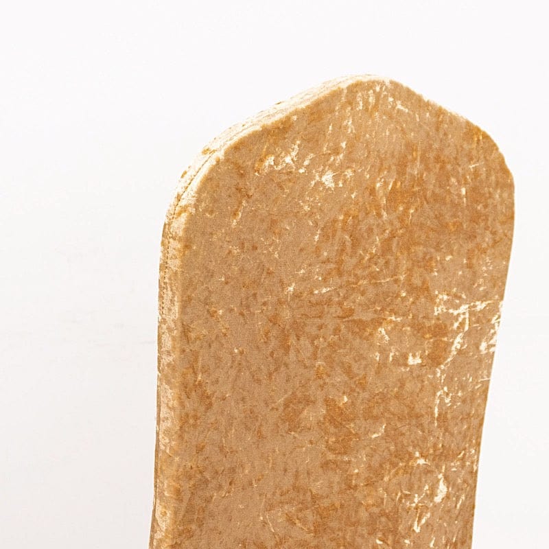 Crushed Velvet Fitted Spandex Banquet Chair Cover