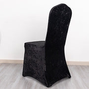 Crushed Velvet Fitted Spandex Banquet Chair Cover