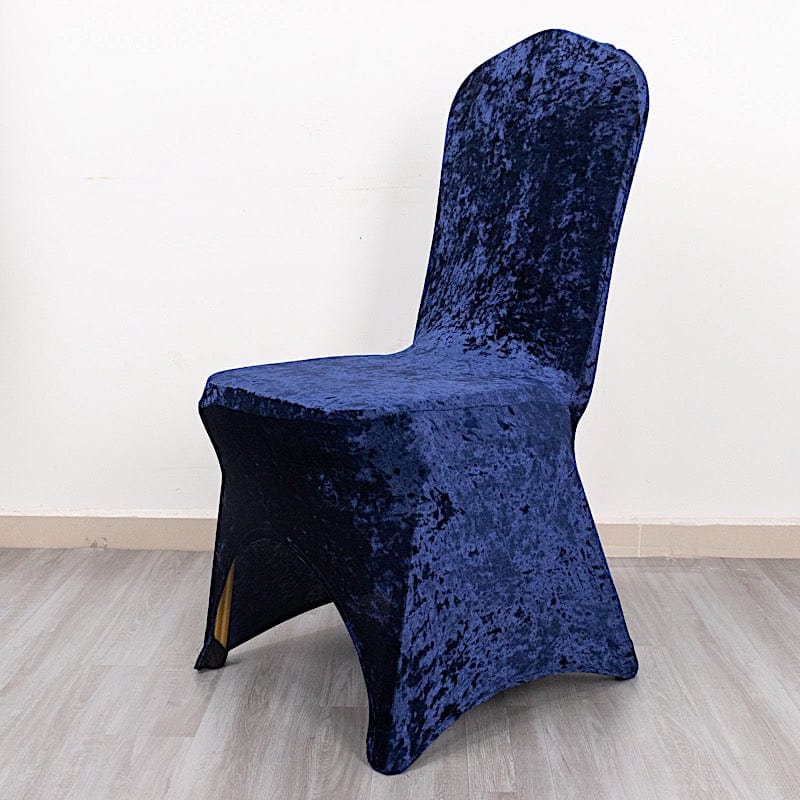 Crushed Velvet Fitted Spandex Banquet Chair Cover