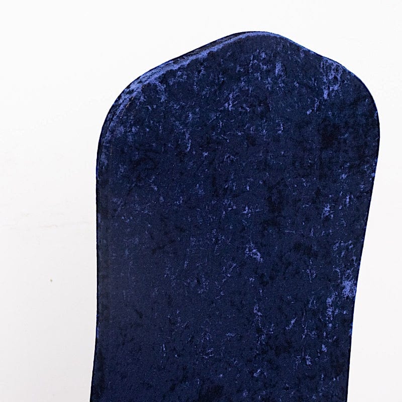Crushed Velvet Fitted Spandex Banquet Chair Cover