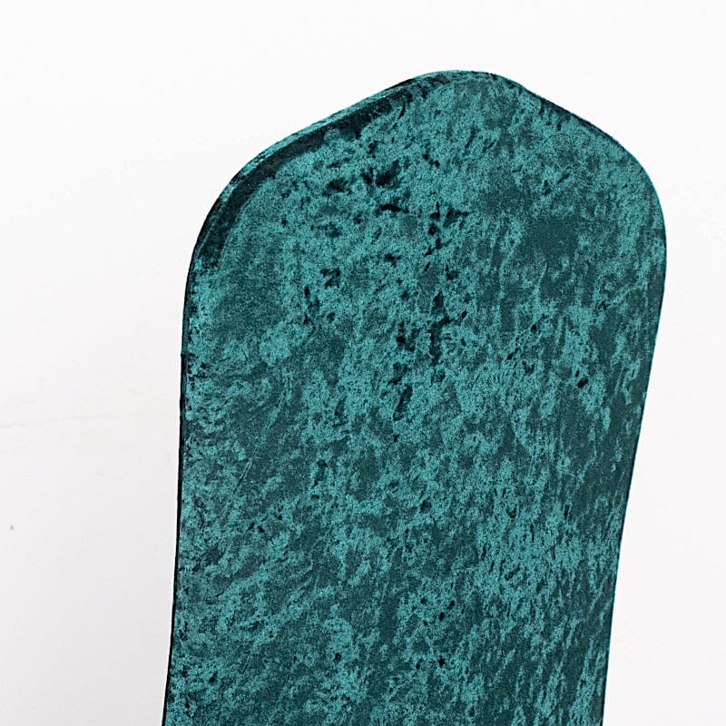 Crushed Velvet Fitted Spandex Banquet Chair Cover