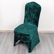 Crushed Velvet Fitted Spandex Banquet Chair Cover