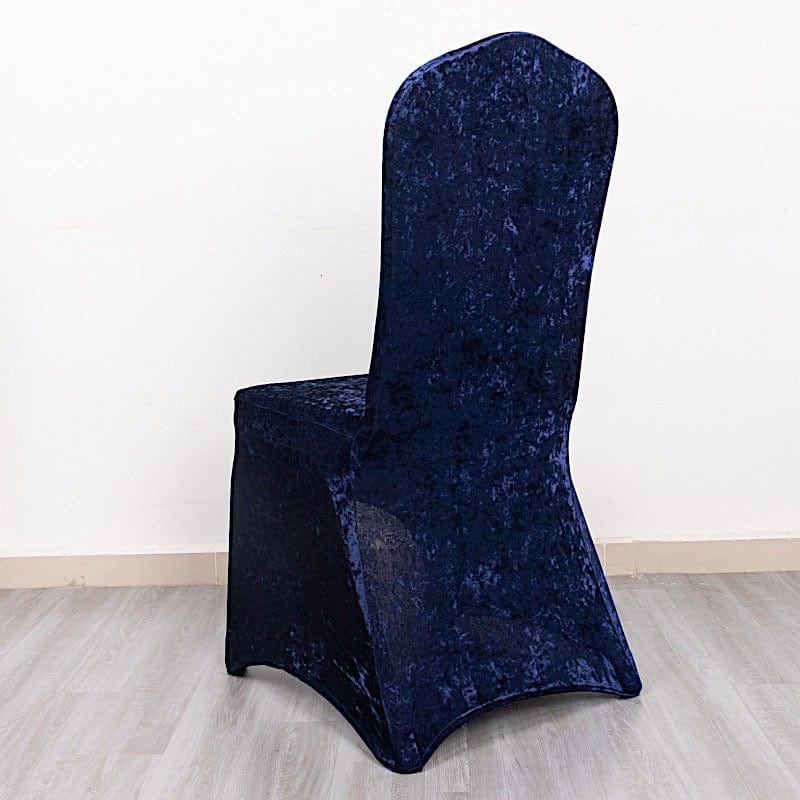 Crushed Velvet Fitted Spandex Banquet Chair Cover