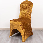 Crushed Velvet Fitted Spandex Banquet Chair Cover